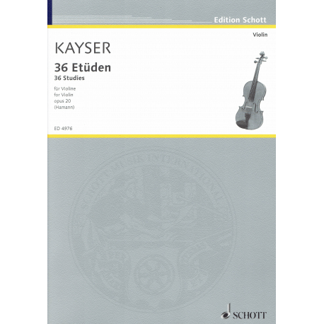Kayser - 36 studies - violin