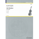 Kayser - 36 studies - violin