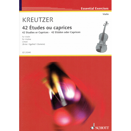 Kreutzer - 42  studies of caprices  - viool