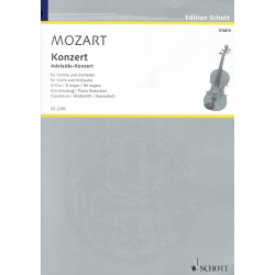 Mozart - Adelaïde Concerto - violon et piano