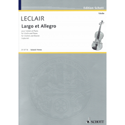 Leclair - Largo en allegro - viool en piano