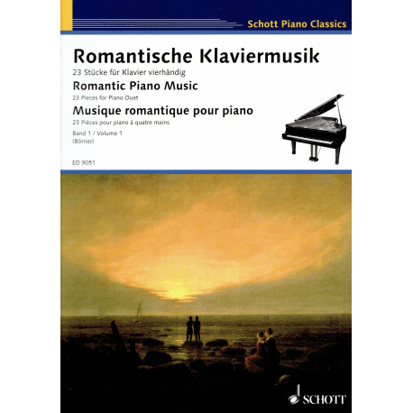 Romantic piano music - duets for piano