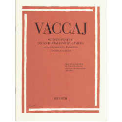 Vaccaj - Méthode musique de chambre - voix et piano ( italien/anglais)