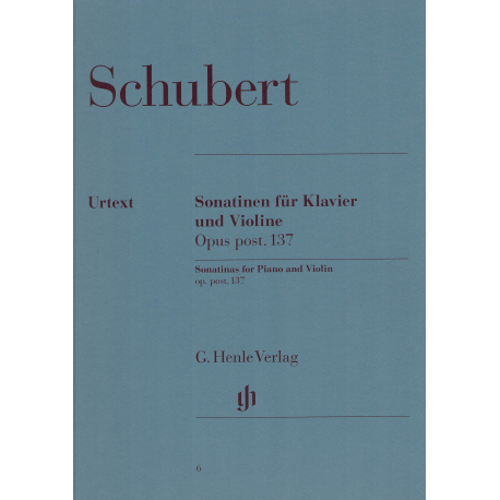 Schubert - Sonatines op.137 - violon et piano