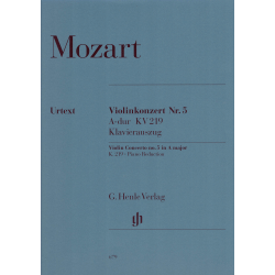 Mozart - Concerto 5 KV 219  A Major - viool en piano