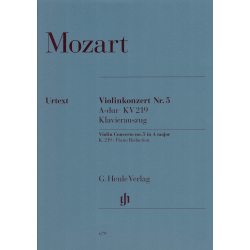 Mozart - Concerto 5 KV 219 La Maj - violon et piano