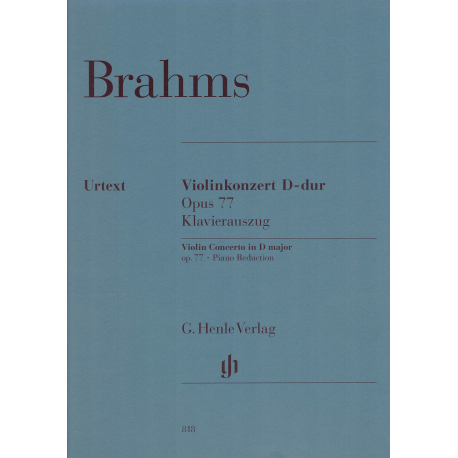 Brahms - Concerto op. 77  D major- vioilin and piano