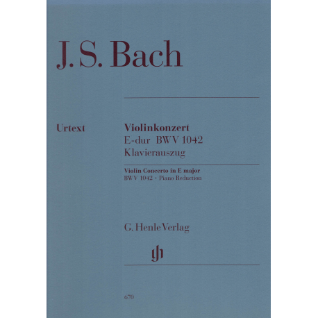 Bach - Concerto BWV 1042  E Major - viool en piano