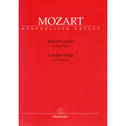 Mozart - Complete songs - chant et piano