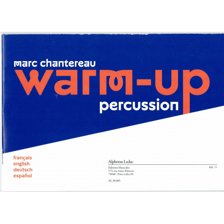 Chantereau - Warm-up -percussie (frans/engels/duits)
