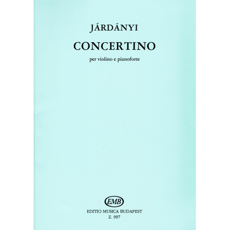 Jardanyi - Concertino - violon et piano