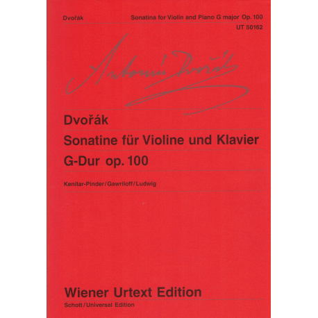 Dvorak - Sonatine sol majeur op.100 - Wiener - violon et piano