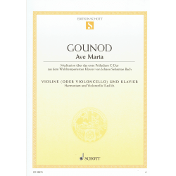 Gounod - Ave Maria - violin (or cello) and piano