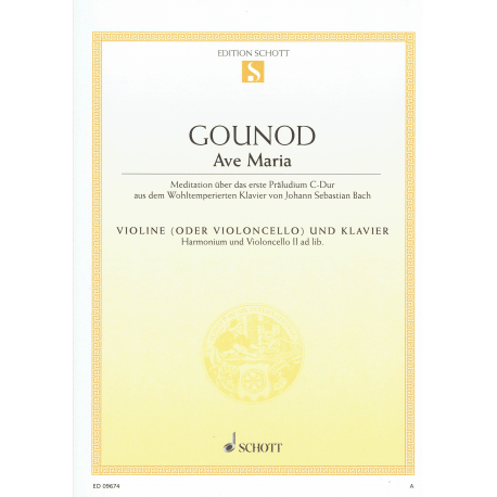 Gounod - Ave Maria - violin (or cello) and piano