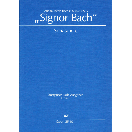 Bach JJ - sonate in C minor "signor Bach" - hobo/fluit en cello/clavecimbel