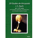 Bach - 20 virtuositeitsstudies - hobo/klarinet/alt sax/hoorn/trumpet/bugel of kornet