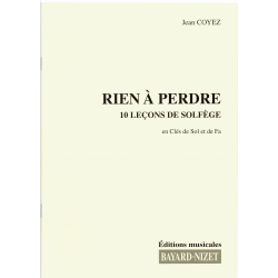 Coyez - Rien à Perdre - solfeggio - 2 keys