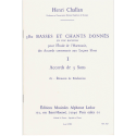 Challan - 380 Basses et Chants  - éléments de réalisation - harmonie