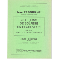 Procureur - 23 Leçons de Solfège - 2 clés