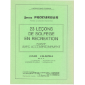 Procureur - 23 music lessons - solfeggio - 2 keys