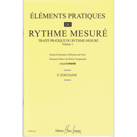 Fontaine - Traité pratique du rythme mesuré - solfège