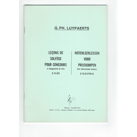 Luypaerts - Leçons de Solfège pour Concours (2 clés)