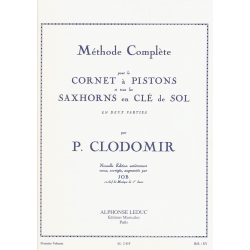 Clodomir - Complete method  for cornet and all euphoniums - trumpet
