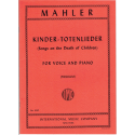 Mahler - Kinder-Totenlieder -  voix medium ( in het engels/duits)