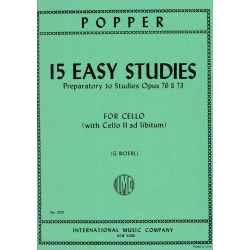 Popper - 15 easy studies op.76 and 73 for cello