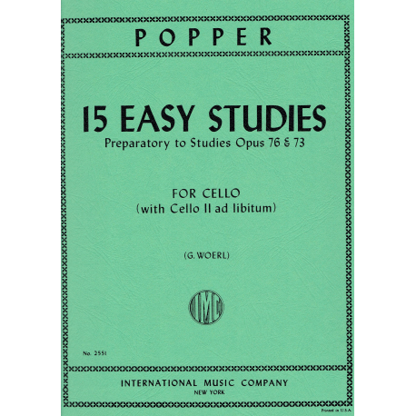 Popper - 15 easy studies op.76 and 73 for cello