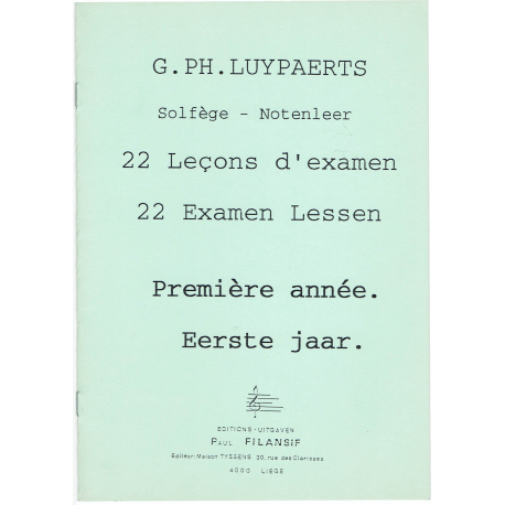 Luypaerts - Leçons  d'Examen - solfège