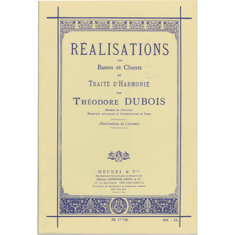 Dubois - Réalisation du traité d'harmonie