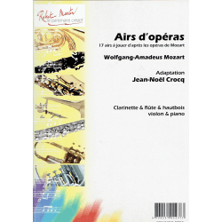 Mozart - Airs d'opéras for clarinet and piano