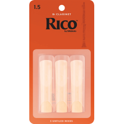 D'addario reeds (3) for Bb clarinet