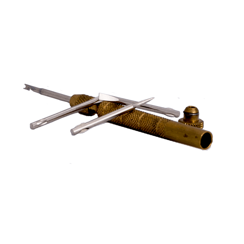 Screwdriver with spring hook tool at BD Music