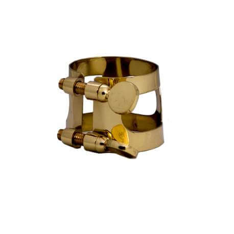 Metal ligature for alto saxophone