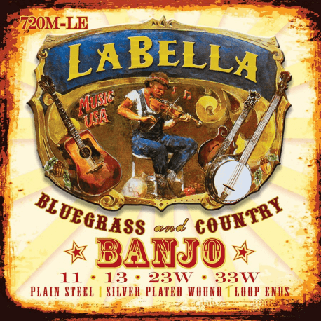 Jeu (4) LaBella pour banjo ténor