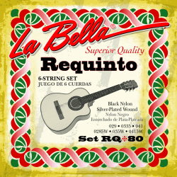 Jeu LaBella pour requinto