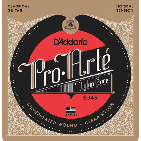 Jeu D'addario Pro Arte EJ45 pour guitare classique