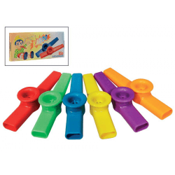 Pack of 12 plastic kazoos