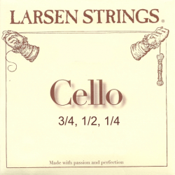Snaren Larsen cello (maten 3/4 - 1/2 - 1/4)