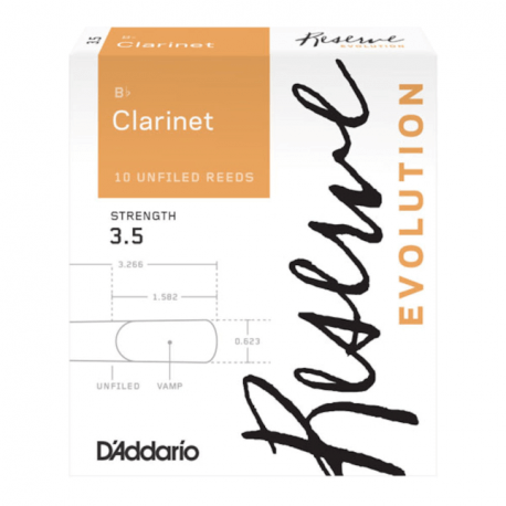 Anches D'addario Reserve Evolution clarinette si b (10)