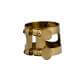 Metal ligature for tenor saxophone