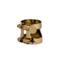 Metal ligature for soprano saxophone