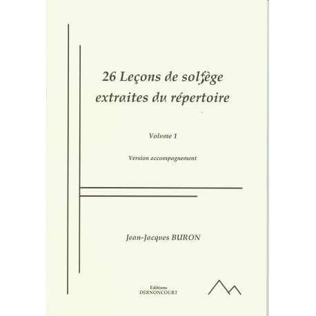 Buron-leçons de solfège-extraites du répertoire-piano