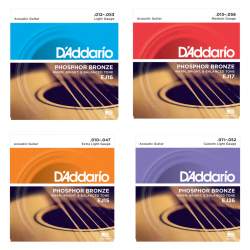 D'addario Phosphor Bronze string set for acoustic guitar