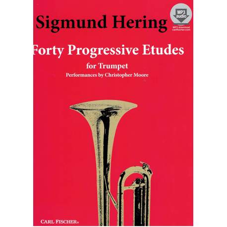 Hering - 40 Etudes progressives - trompette (+CD)