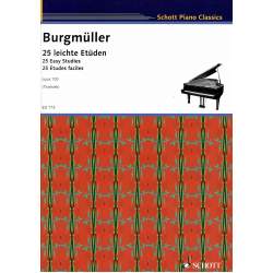 Burgmüller - studies Opus 100 vooor piano