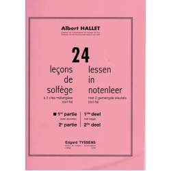 Hallet - 24 Leçons de Solfège  PROF