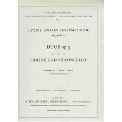 Hoffmeister - duets op.5 - violin and cello